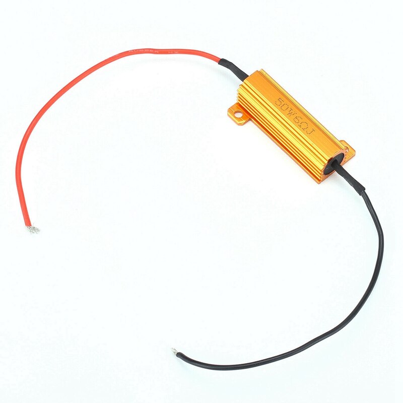 4 Stuks 50W 6Ohm Led Load Weerstanden Voor Led Richtingaanwijzers Of Led Kentekenplaat Verlichting