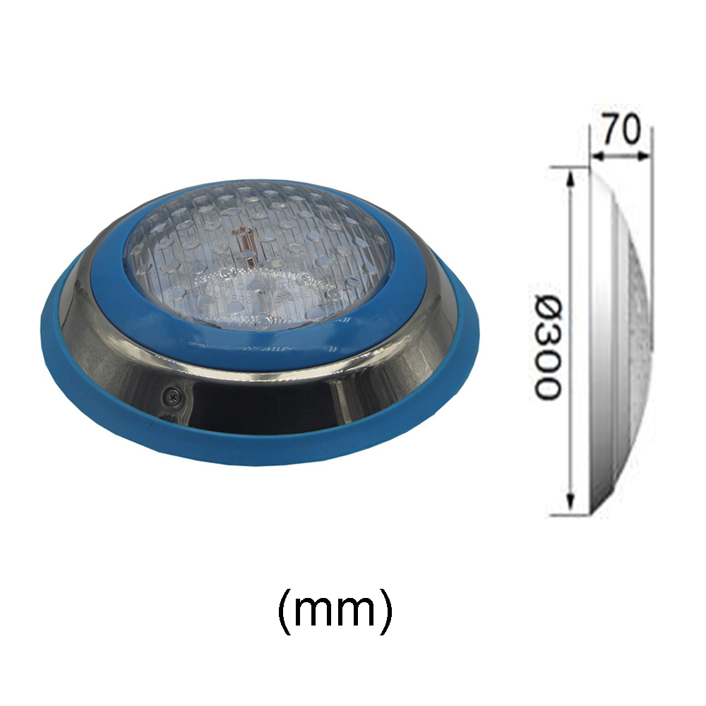 Oberfläche Schwimmbad LED 12V Unterwasser Licht RGB Schwimmen Lampe IP68 Wasser beweis Edelstahl 36W 45W 54W Brunnen Beleuchtung