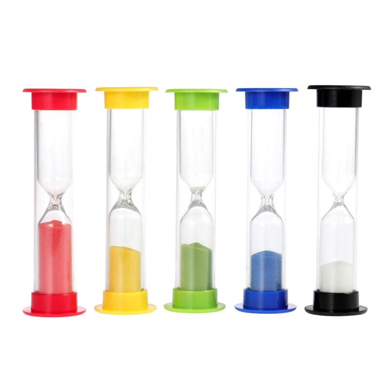 5 st 30 sekunder /1 minuter  /3 minuter  /5 minuter  /10 minuter färgglada timglas sandglas sand klocka (slumpmässig färg): Default Title