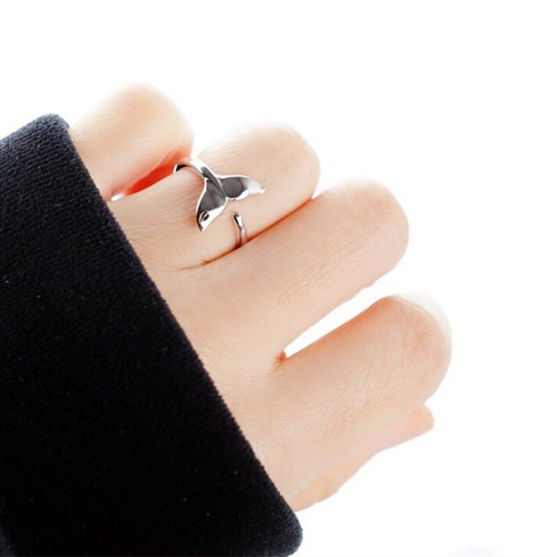 Charm Fish Mermaid Tail Finger Ring Voor Vrouwen Mannen Vintage Boho Knuckle Partij Ringen Punk Sieraden Meisjes