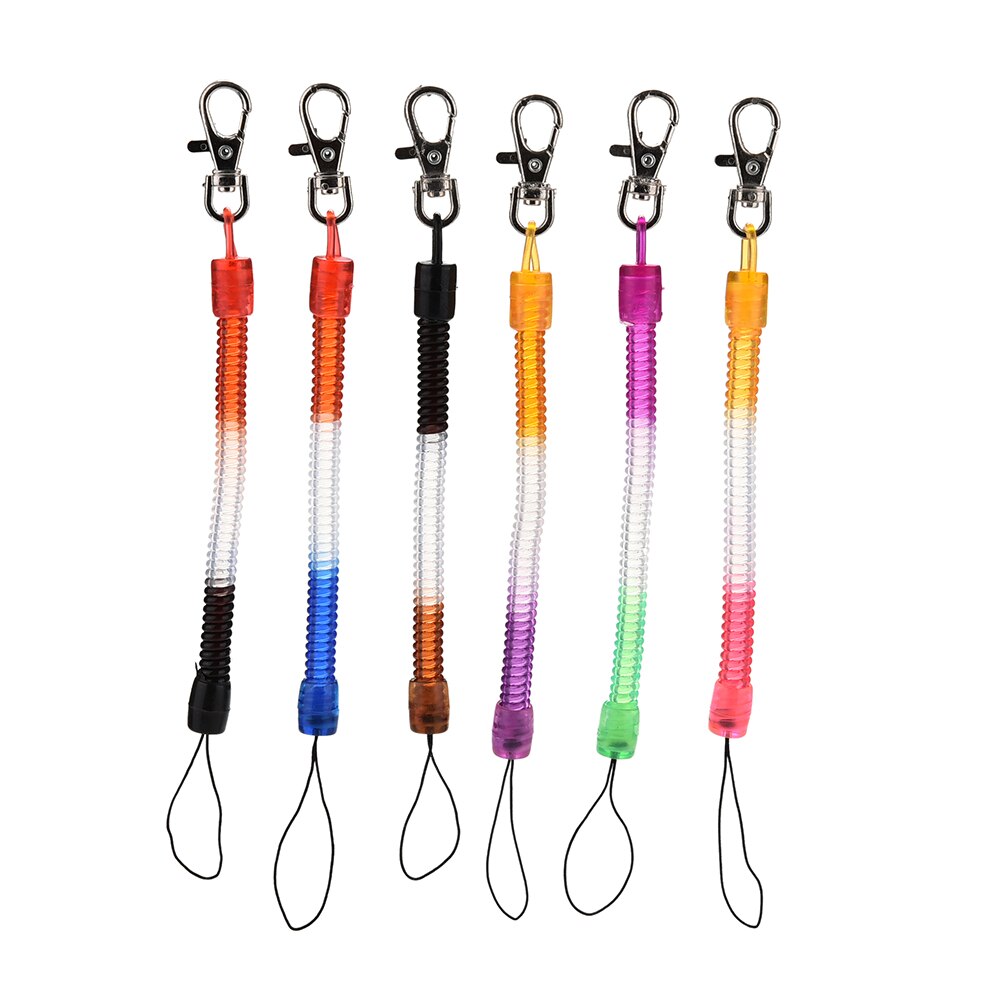 Corde élastique corde à ressort chaîne de téléphone mobile jouet en plastique porte-clés rétractable cordon téléphonique ressort porte-clés outil