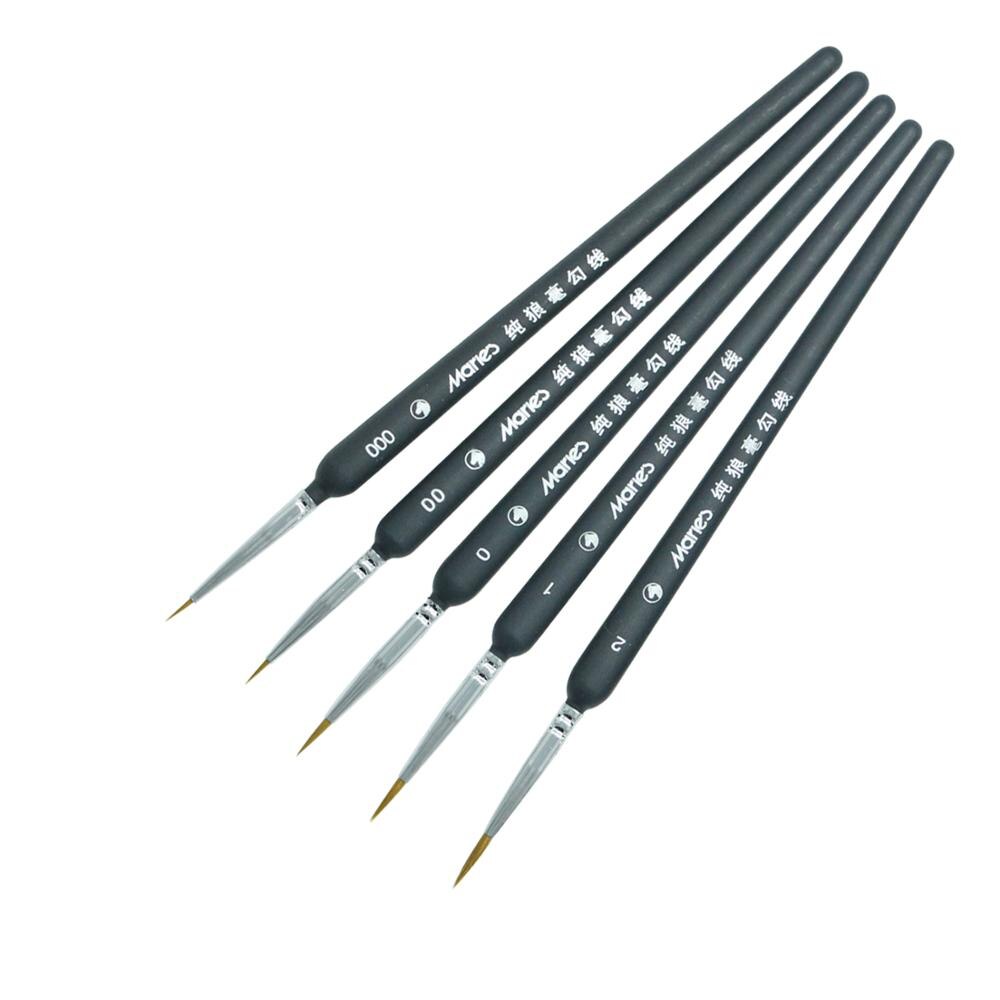 Juego de pinceles de línea de gancho, pinceles de pintura para acuarela, pintura al óleo de acrílico, delineador de dibujo, lápiz pincel para pintar, perfilador de gancho