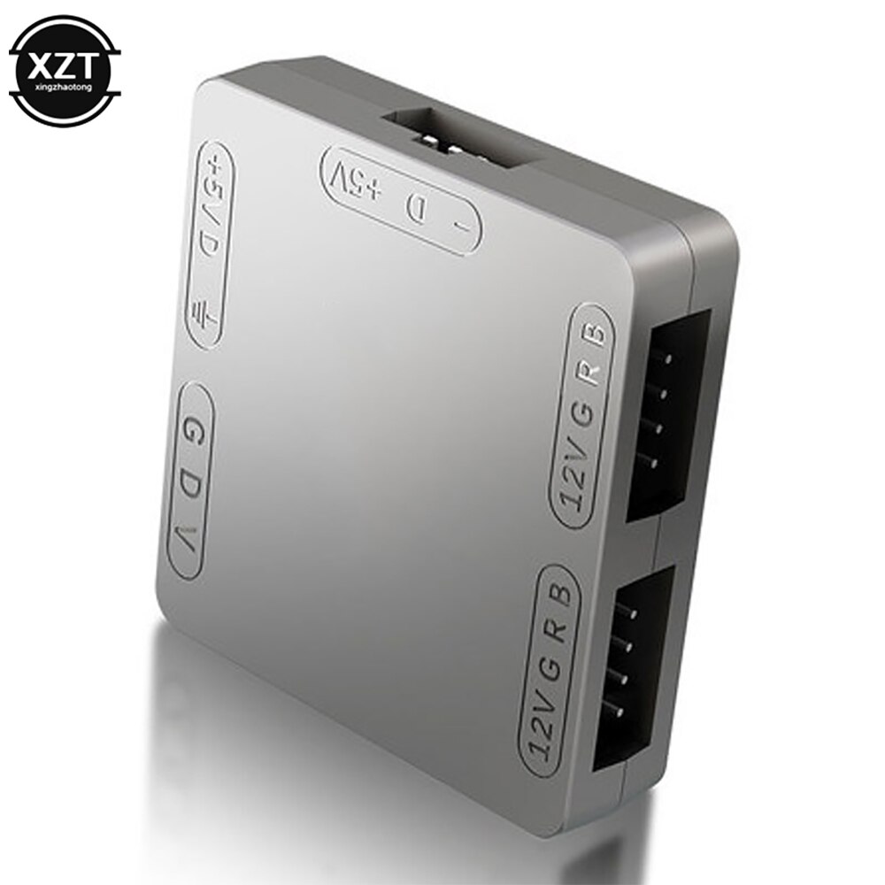 RGB Konverter 5V zu 12V RGB Transfer Hub 3Stift zu 4Stift ARGB licht Fan Adapter SATA stecker Magnet für RGB Fan ASUS Gigabyte MSI M/B