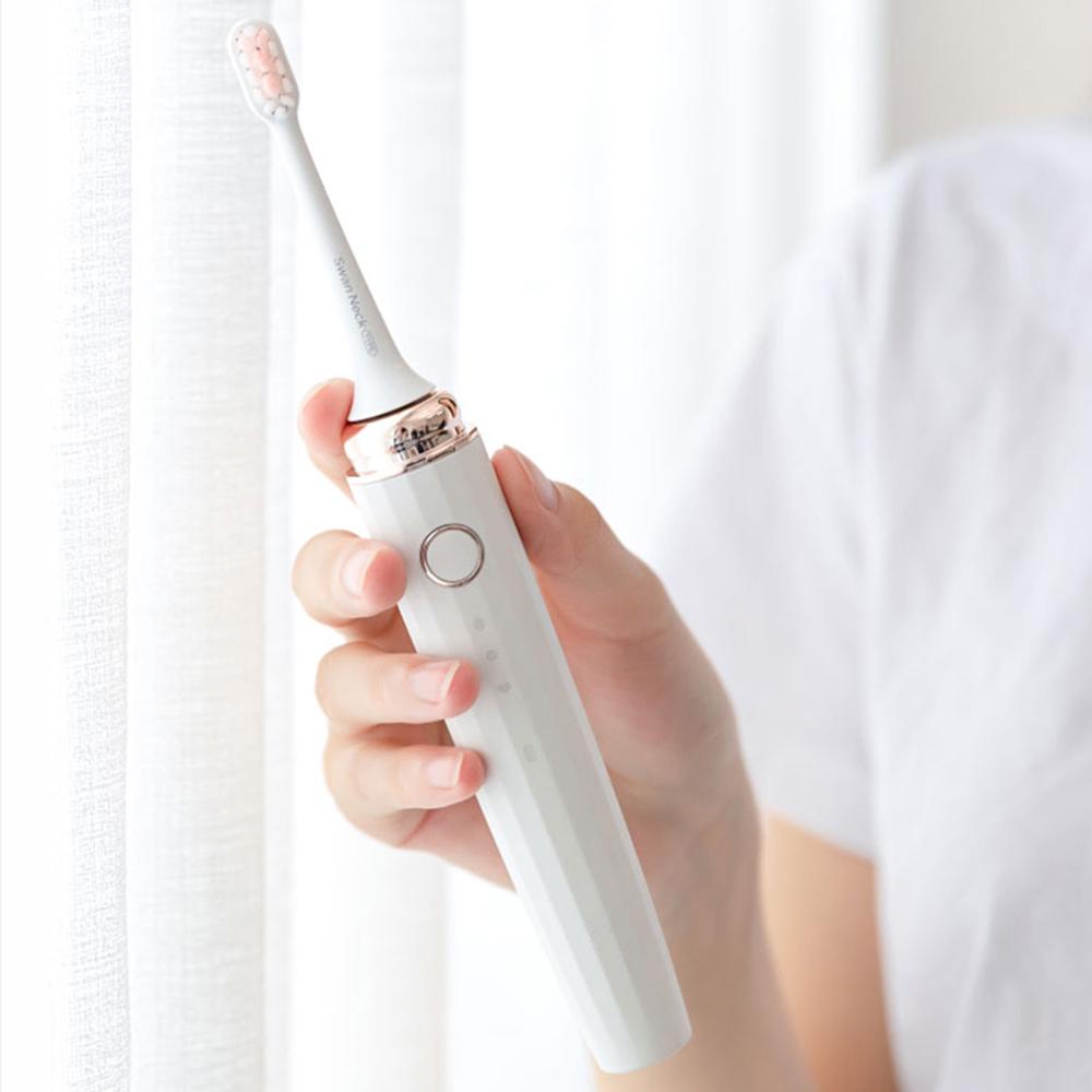 Cepillo de dientes eléctrico para mujeres, MUTTUS GOLLO, cepillo de dientes sónico recargable, 30 días por carga, Flexible y portátil
