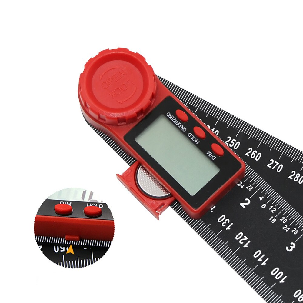 0-200mm 8'' Digital Meter Angle Inclinometer Angle Digital Ruler Electron Goniometer Protractor Angle finder Measuring Tools