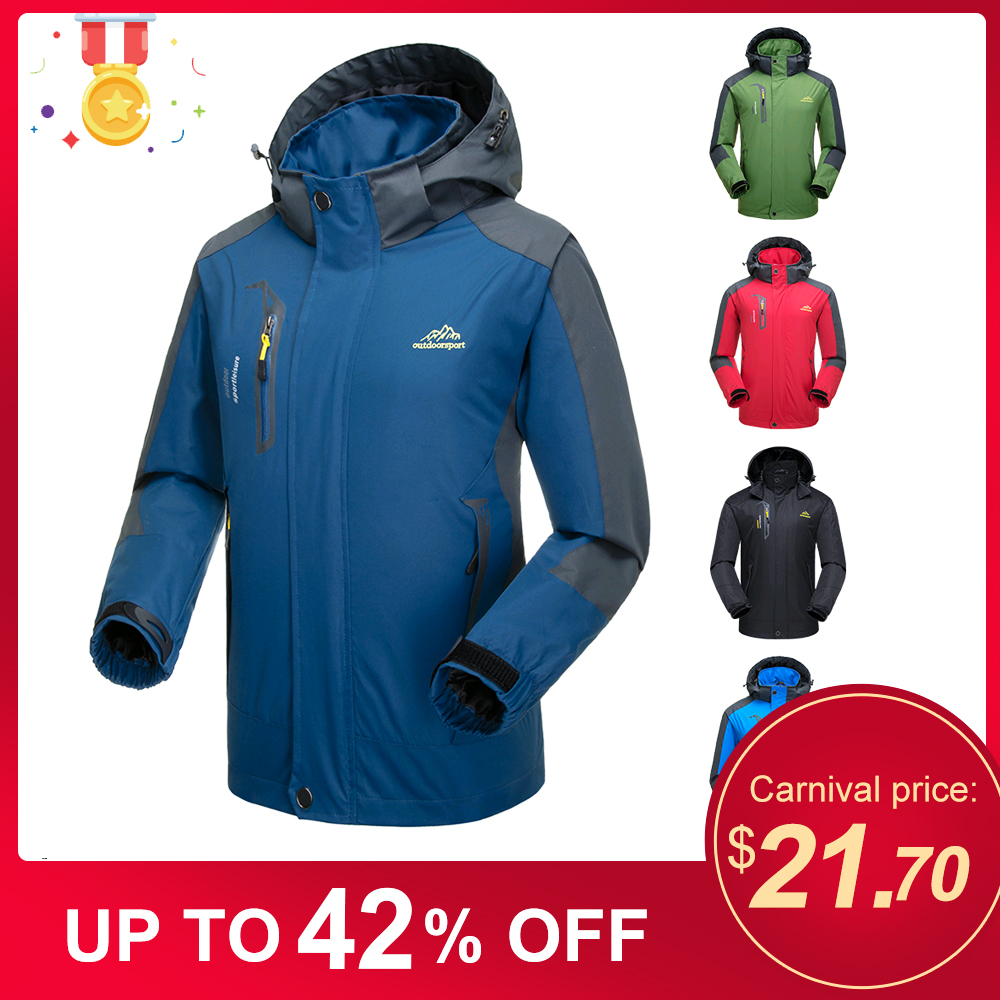 Lixada Mannen Winter Thermische Winddicht Fietsen Jacket Regenjas Sportkleding Outdoor Wandelen Fietsen Sport Afneembare Voor Mannen
