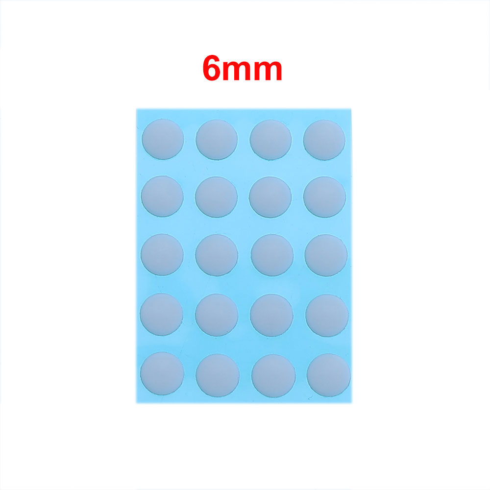 2Set 6mm 7mm diameter ICE Version Esports Mouse Skates Mouse Feet DIY Universal Dot Mouse Pad Antii-slip Mouse Feet Sticker: Khaki
