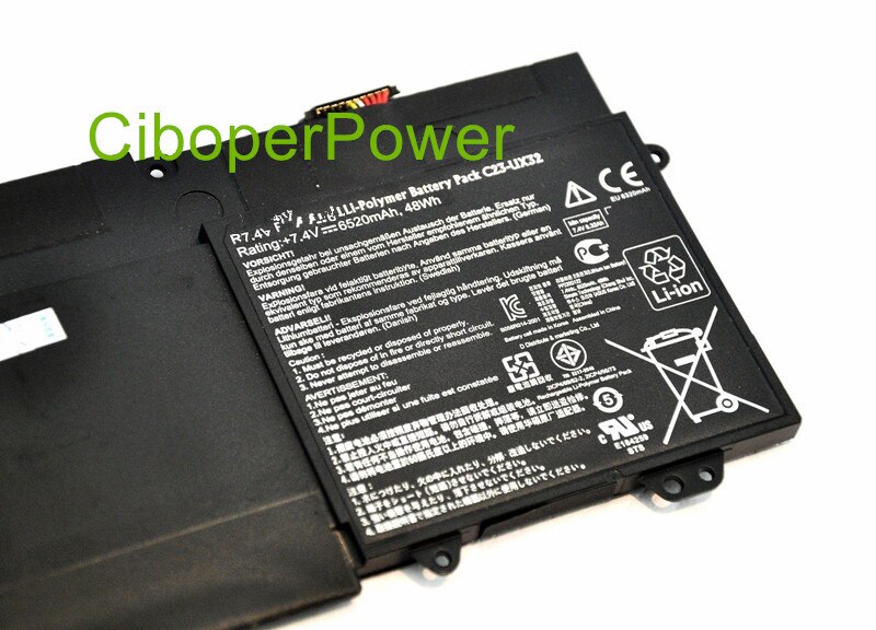 Original Laptop Battery for X32VD UX32A U38N UX32 Battery C23-UX32 48WH 6520mAh
