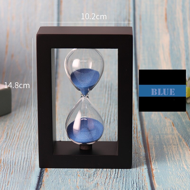 Multi Zweck Sanduhr Sanduhr Timer Verschiedene Rahmen und Sand Farbe 30/60 Minute für Dekoration Büro schreibtisch dekoration: F / 30 min