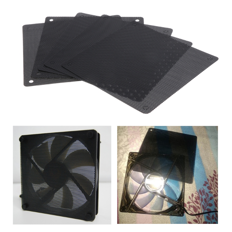 Filtro polvo para ventilador PVC, funda a prueba polvo para PC, cubierta malla cortable para ordenador, 40mm, 50mm,