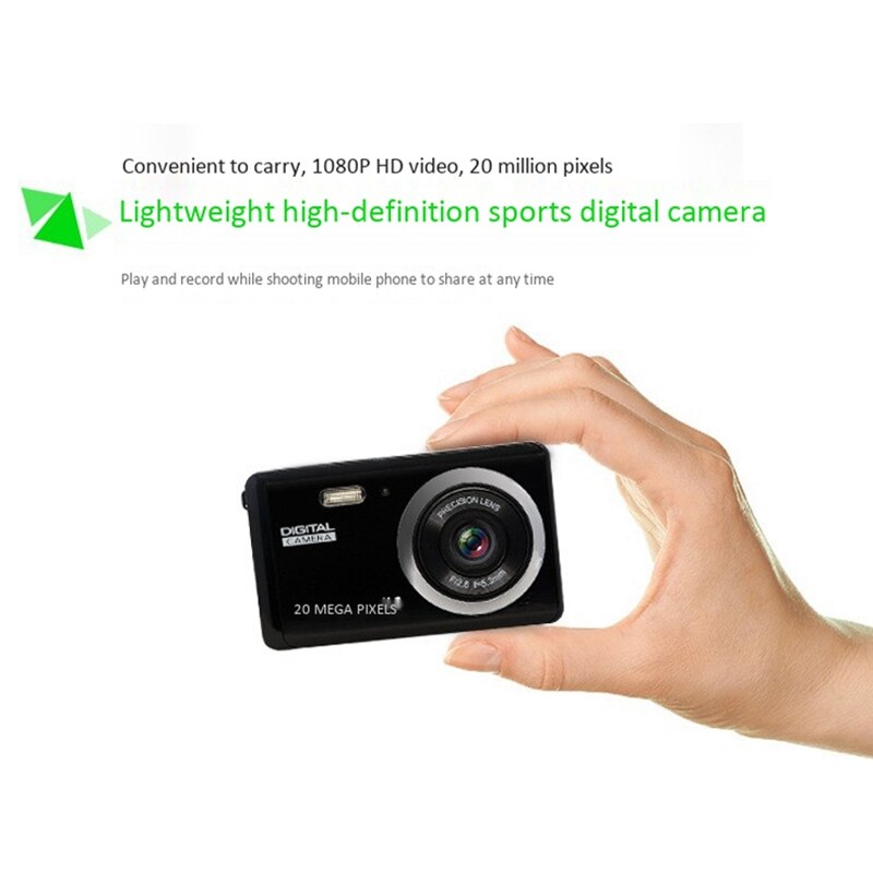 Digital Camera 1080P HD Digital Camera 2MP Rechargeable Anti-Shake Digital Video Camera