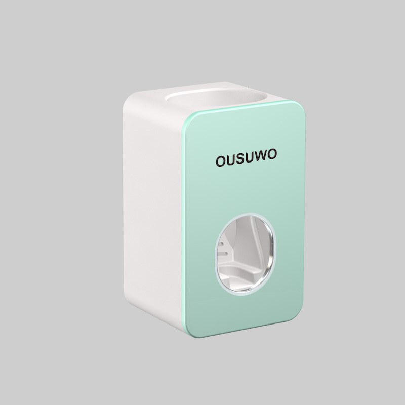 Wand-Mount Automatische zahnpasta spender badezimmer zubehör Zahnpasta Squeezer Zahnbürste Rohr Squeezer Drücken Halter: Light green