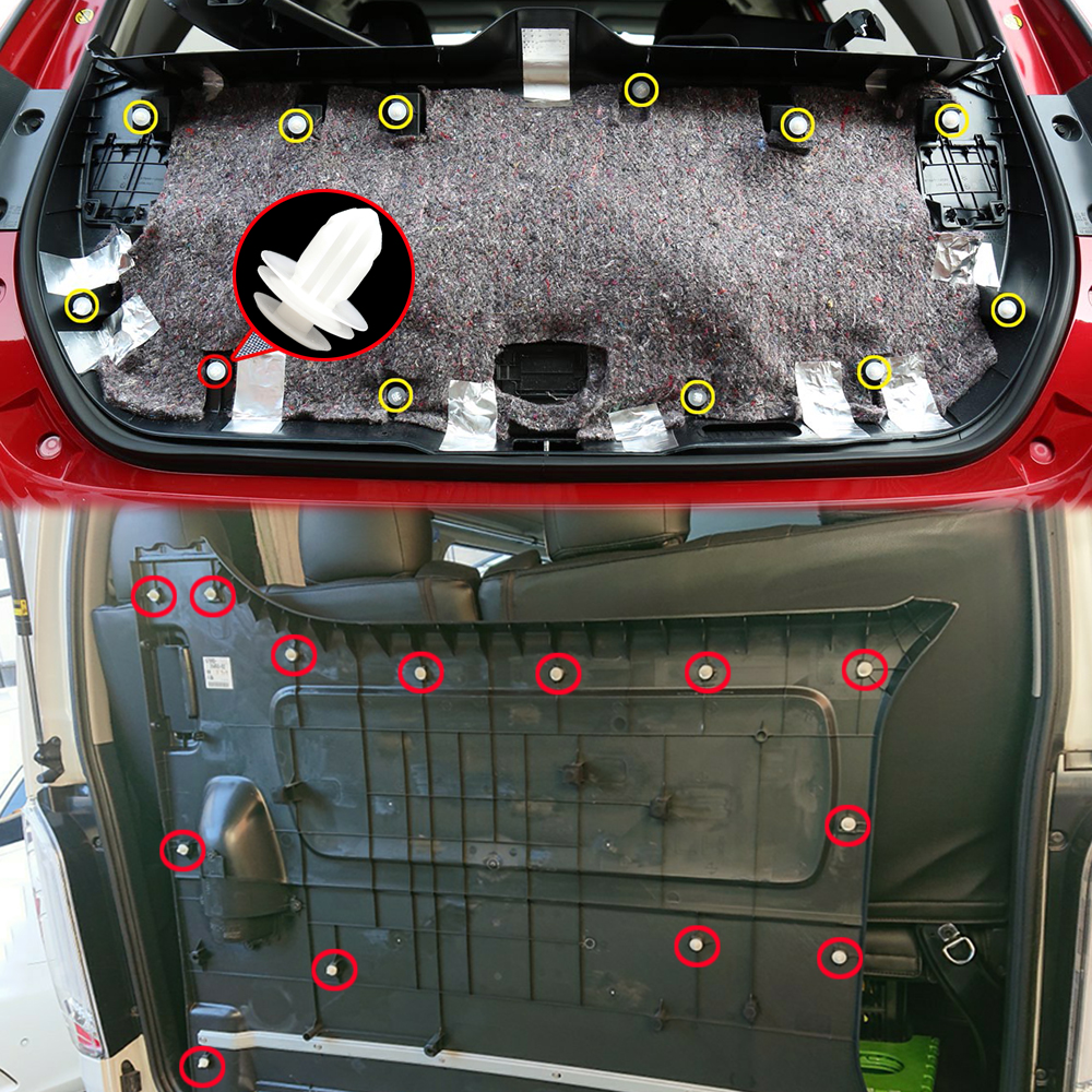 Panel embellecedor de tarjeta de puerta de coche, forro de Pilar, Clip Interior, sujetador de remache para Honda Accord Civic Jazz Integra Stepwgn CR-V 2003 -