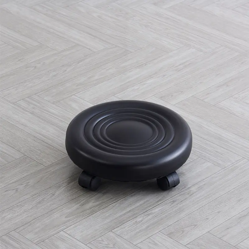 Katrollen Kruk Met Voor Auto Wassen, Beweegbare Seatine, Huishoudelijk Werk, Mobiele Landbouw Stoel Rolstoel: Deep Purple