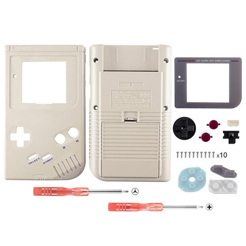 OSTENT Full Housing Shell Case Cover Replacement for Nintendo GB Game Boy Console: Gray