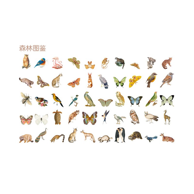 50 Stks/pak Jaar Oude Serie Zwavelzuur Papier Sticker Zak Diy Decoratieve Afdichting Esthetische Stickers Scrapbooking Briefpapier