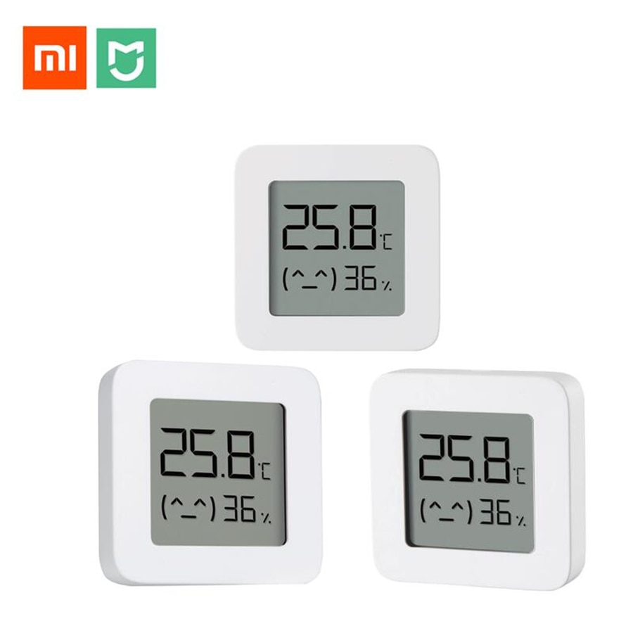 Alkuperäinen xiaomi mijia älykäs lämpömittari 2 bluetooth lämpötila-kosteusanturi lcd digitaalinen kosteusmittari kosteusmittari älykoti