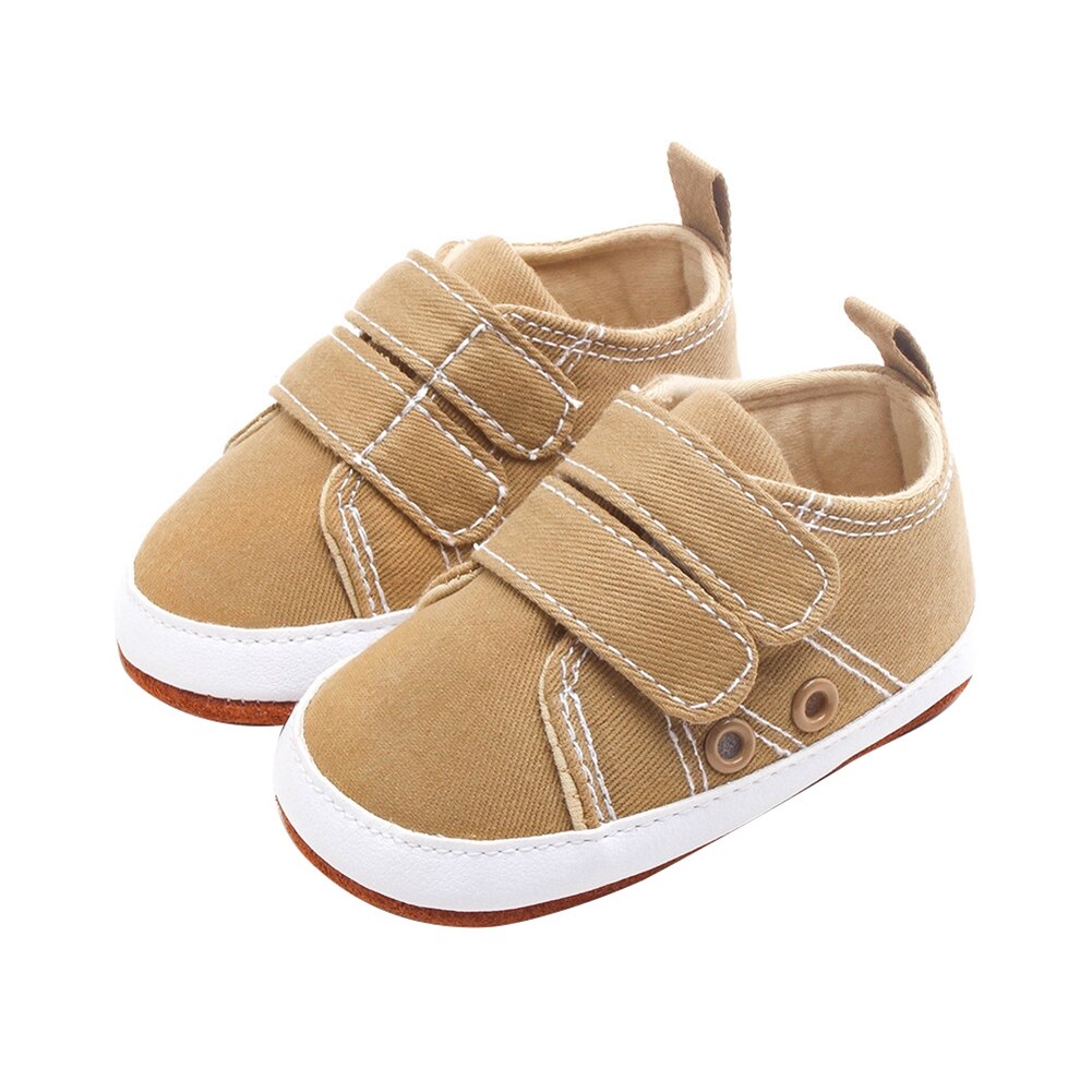 Baby pojkar flickor duk skor halkskydd avslappnad sneakers småbarn spädbarn första vandrare