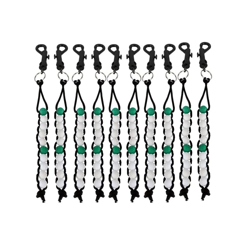 10 Pack Golf Bead Stroke Counter Golf Stroke Count Putting Score Counter for Referee: Default Title