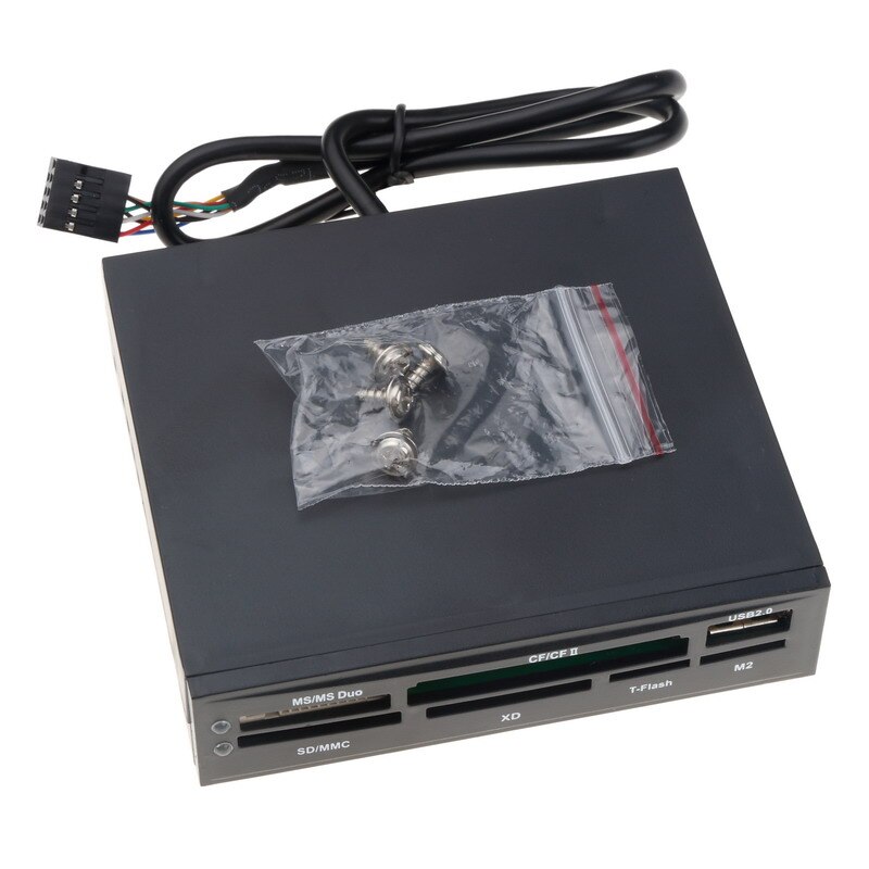 Kebidu tragbare Alle In 1 Interne Kartenleser USB 2.0 3,5 "Floopy Bay Front Panel Card Reader USB Flash Memory kartenleser