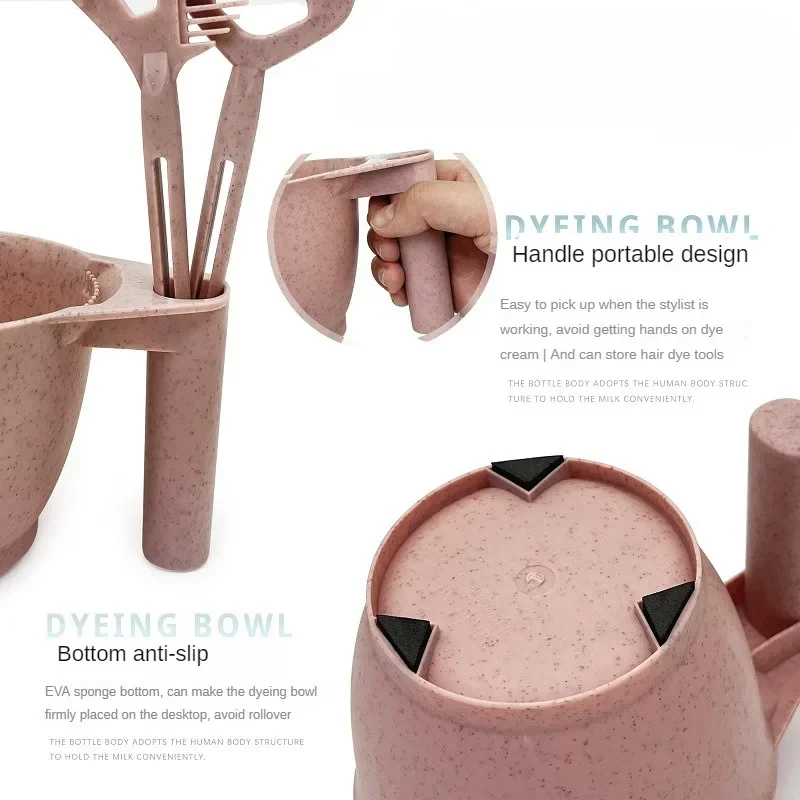 Kit de tinte para el cabello de salón Premium, 3 uds., cepillo para teñir el cabello y juego de cuencos, herramientas aplicadoras de Color para el cabello DIY para teñir el cabello, lejía, barbería