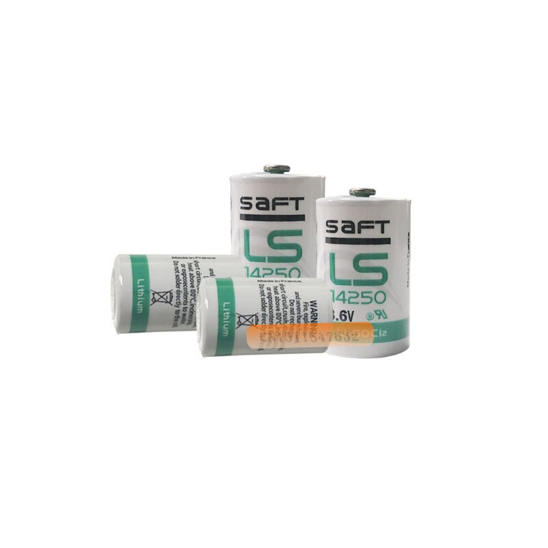 4 stk / parti original saft  ls14250 1/2aa 3.6v plc industriel automatiseringsudstyr cnc-maskine lithiumbatteri