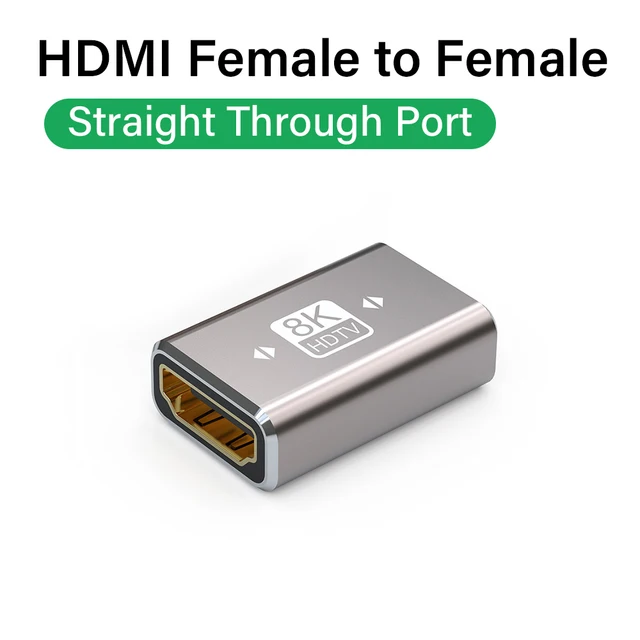 Adattatore HDMI 2.1 da 90 gradi mini porta micro HDMI per uscita video HDR 8K 60Hz 4K 120Hz 48Gbps compatibile con computer portatile TV HD: giallo