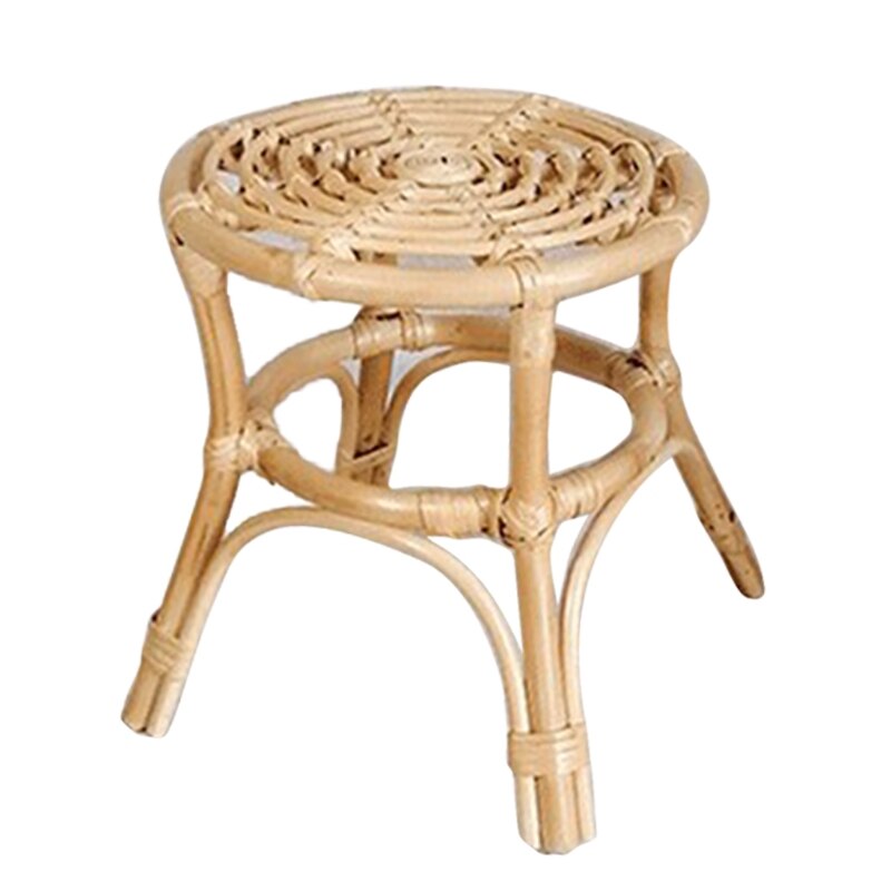 Natural Rattan Plant Stand Rack Indoor Flower Pot Holder Garden Vine Trellis