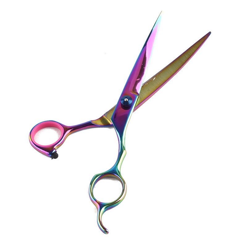 Tijeras profesionales para mascotas de 6,0 pulgadas para el cuidado del perro, alisadores de pelo, tijeras curvas y refinadoras, Juego de 3 piezas + peine