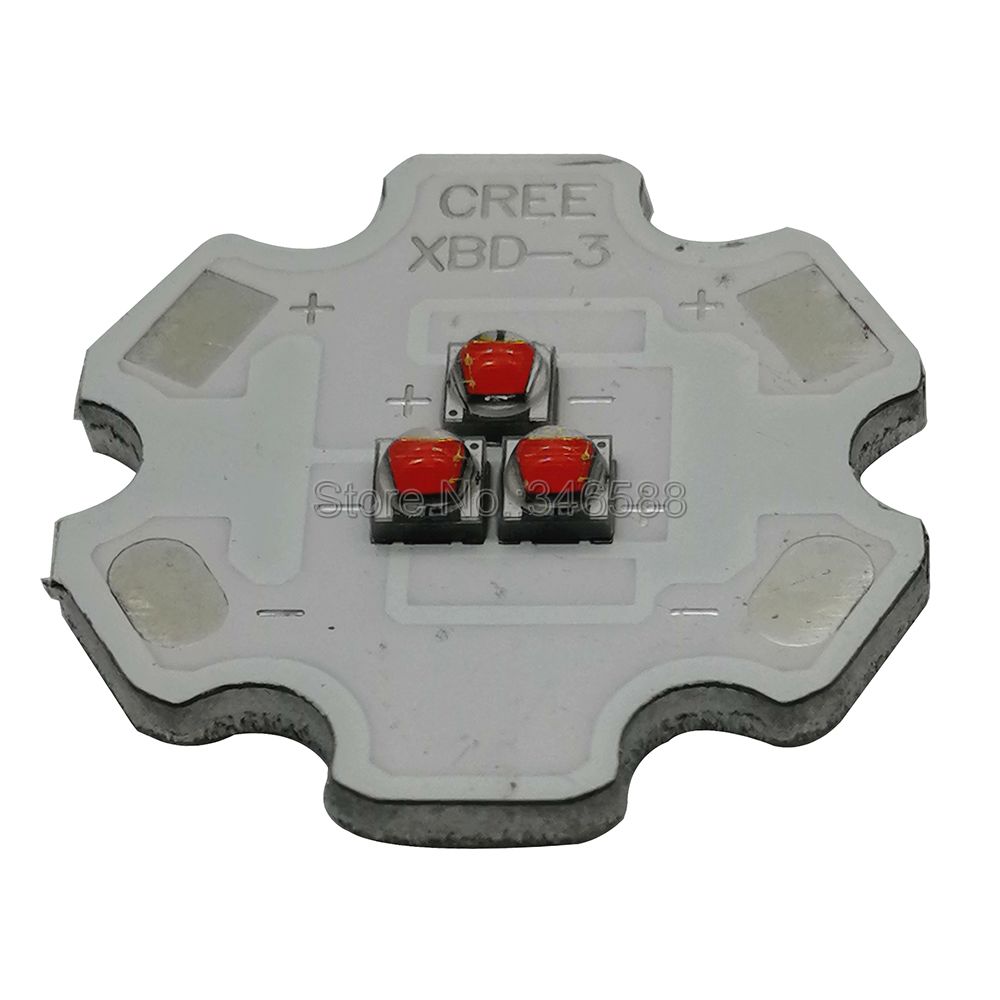 Cree XBD XB-D 3Leds Led Emitter Lamp Light White Warm White Red Green Royal Blue Yellow 9V Intergrated LED Light Source