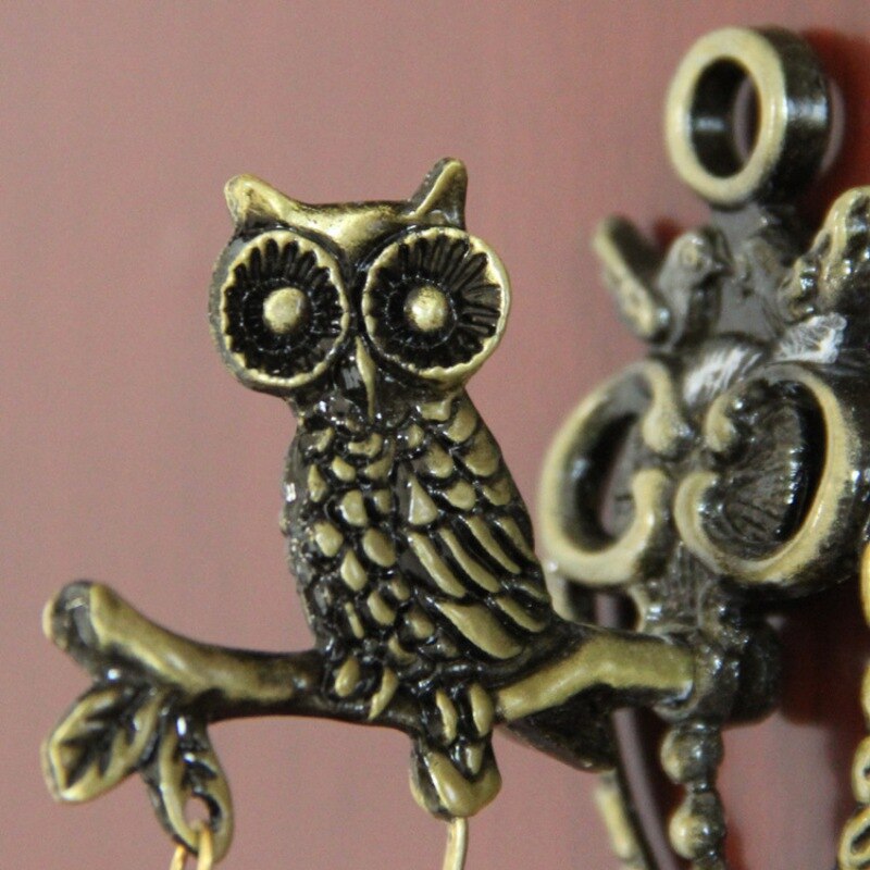 Dørklokke retro nostalgisk stil dyr dørklokke metal jern klokke vindklokke ornament væg hest have elefant ugle
