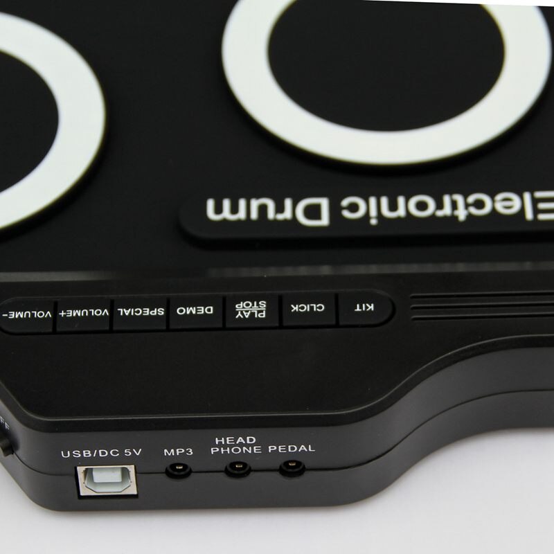 Elektronisch drumstel  /7 elektronische drums  /7 toon  /8 demoliedjes / 7 drumpads metronoomfunctie / externe instrumentingang beschikbaar