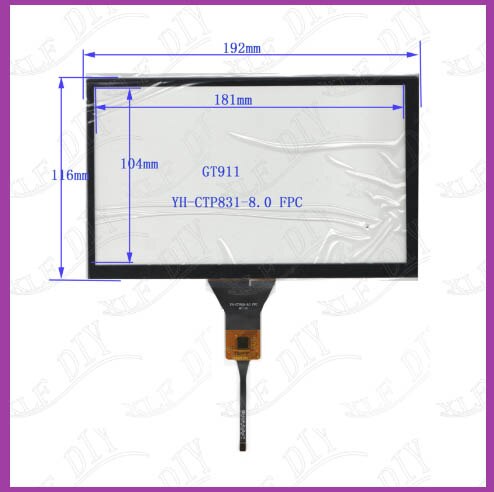 8Inch Lcd-scherm AV080WSM-NW3 AV080WSM-NW2 V080WSM BOE080H-36LED Met Capative Touch Screen Voor Auto Dvd Navi Display