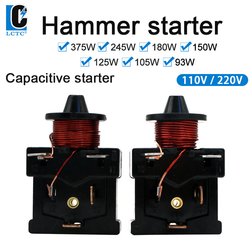 Lctc kylskåpskompressor startrelä för kylskåp 110v 220v hisne spänningskylningsrelä hammarstartare kortslutning drs