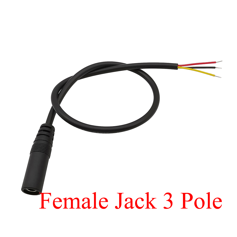 1/2/3/5Pcs 3.5mm Audio Cable Connector 2 3 4 Pole Mono Stereo Male Plug Female Jack Extension Wire AUX Headphone DIY Repair 30cm: WHITE / 20-29Pcs