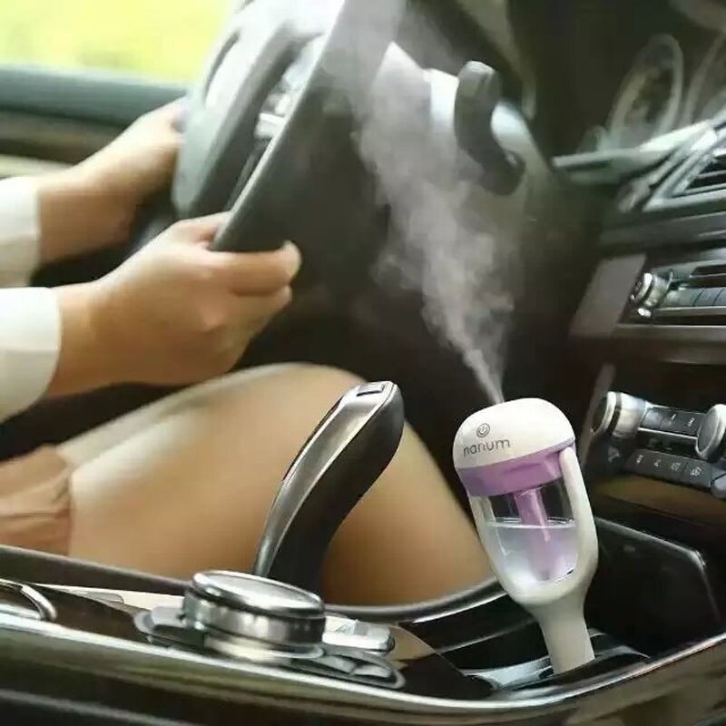 Nanum 12v bil luftfrisker bil luftfugter luftrenser aroma diffuser æterisk olie diffusor aromaterapi