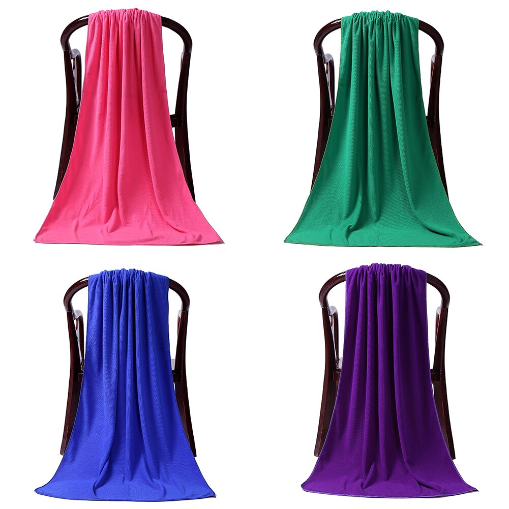 80 x 180cm Large Absorbent Microfiber Drying Beach Swim Sport Bath Towel Sheet Home Textile