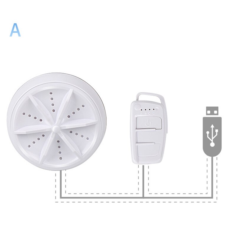 Mini Wasmachine Draagbare Persoonlijke Roterende Turbine Wasmachine Thuis Zakenreis H0172: A