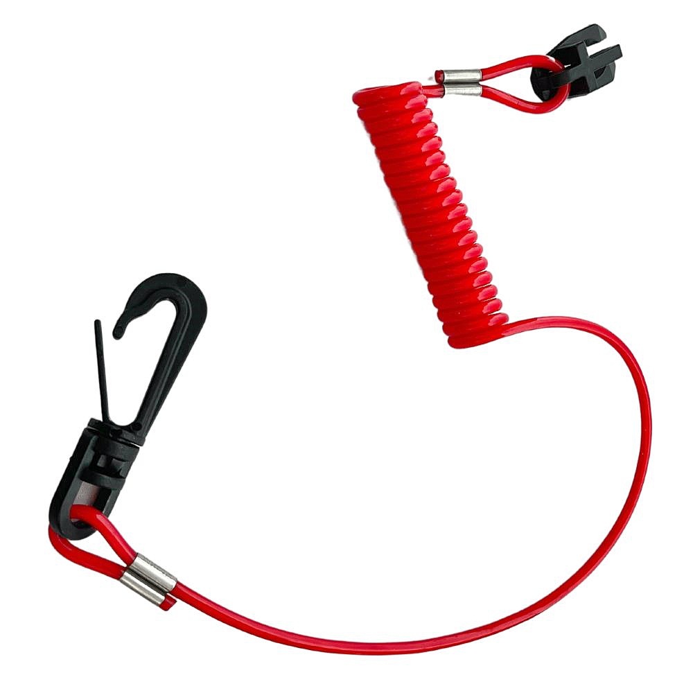 Outboard Side Mounted Control Box Emergency Stop Safety Rope for Bombardier 432230 Red Nylon Flameout Rope: Default Title
