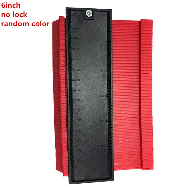 20 " 10 " 5 " bredd plastprofil kopieringsmätare självlåsande konturmätare duplikator trämarkering kakel laminatplattor allmänna verktyg: 6 tum grönt