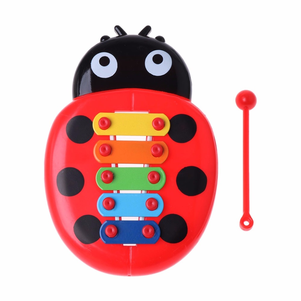 Leuk Lieveheersbeestje Baby Puzzel Insecten Piano Muziekinstrument Speelgoed Educatief Speelgoed