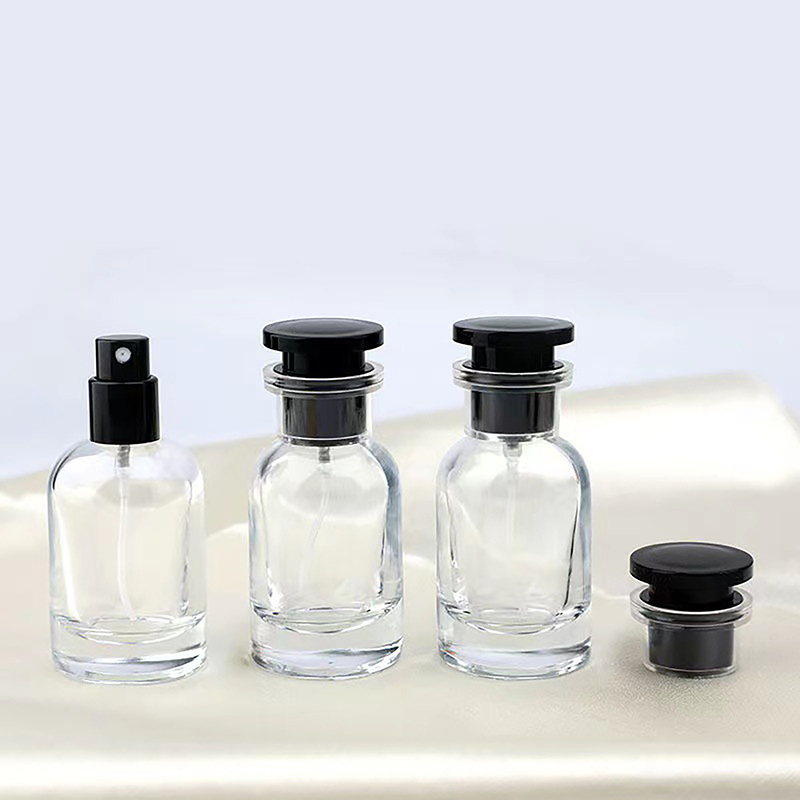 30ml lege, navulbare glazen parfumflesjes, cilindrische subflesjes, draagbare parfumverstuivers, vloeibare make-uppotjes, containers