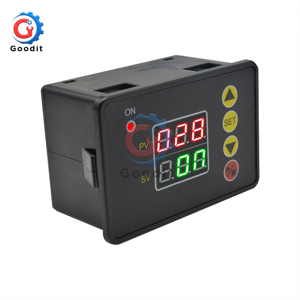 T2310 LED Digital Time Controller Countdown Timer On/Off Switch Delay Timer Relay Module with Buzzer High Precision Intelligent