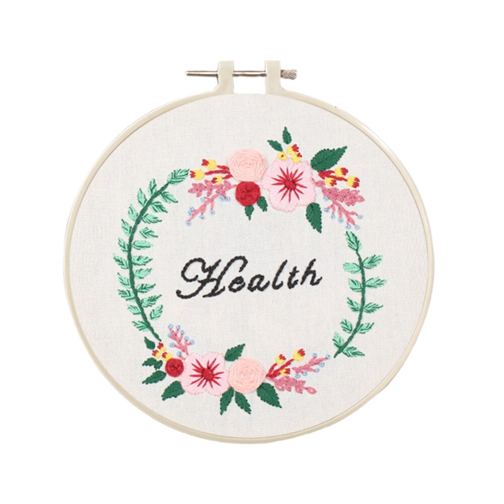JSRQT Letter A Flower Embroidery Starter Kit, Full Range Embroidery Kit JSRQT Letter A Flower Embroidery Starter Kit, Full Range Embroidery Kit
