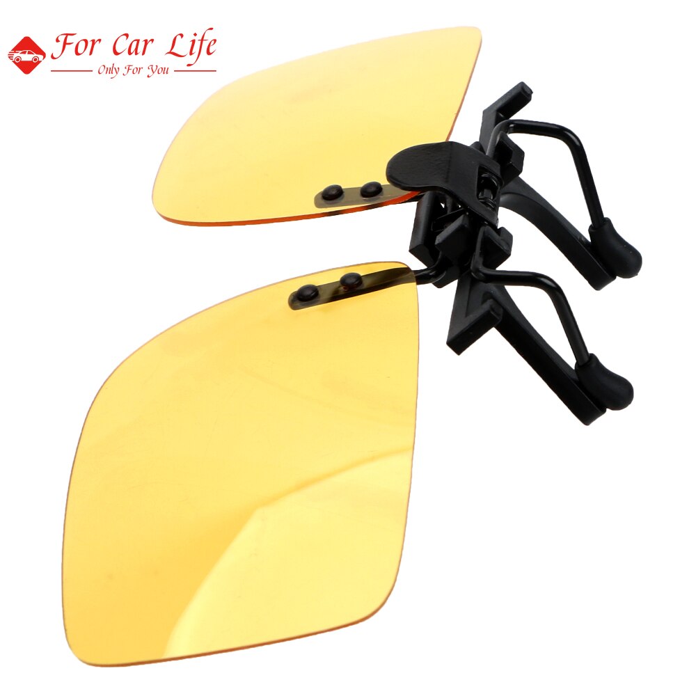 Car Driver Goggles Anti-UVA UVB Polarized Sun Glasses Driving Night Vision Lens Clip On Sunglasses Interior Accessories
