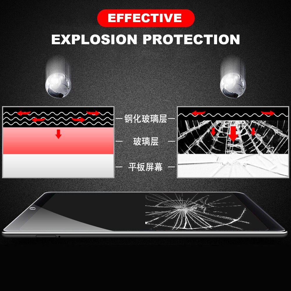 Szkło hartowane dla Huawei MediaPad MatePad Pro M3 M5 M6 T3 T5 T8 8.0 8.4 10.1 10.4 10.8 Honor V6 Full Cover Screen Protector