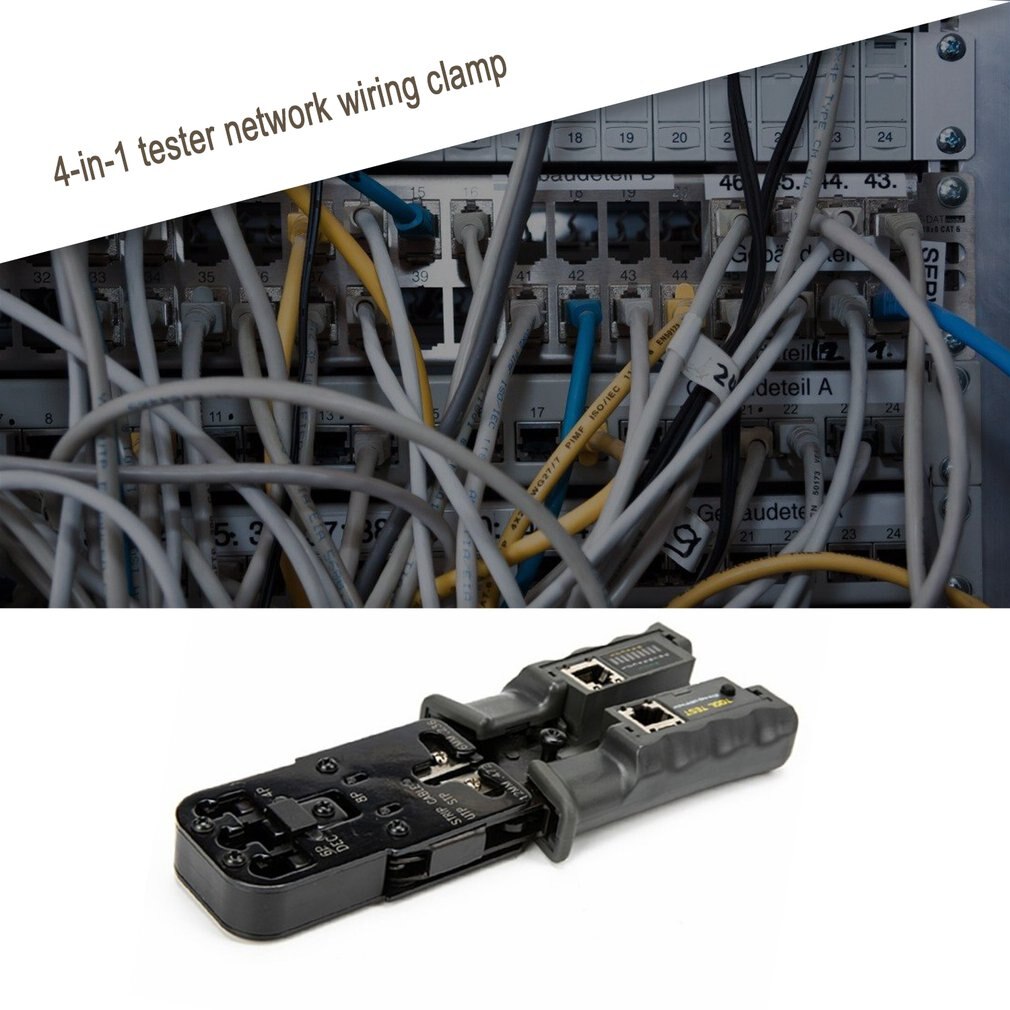 Through Hole Cable Clamp Perforated Crystal Head Crimping Tool Multifunctional Cable Clamp Cable Pliers