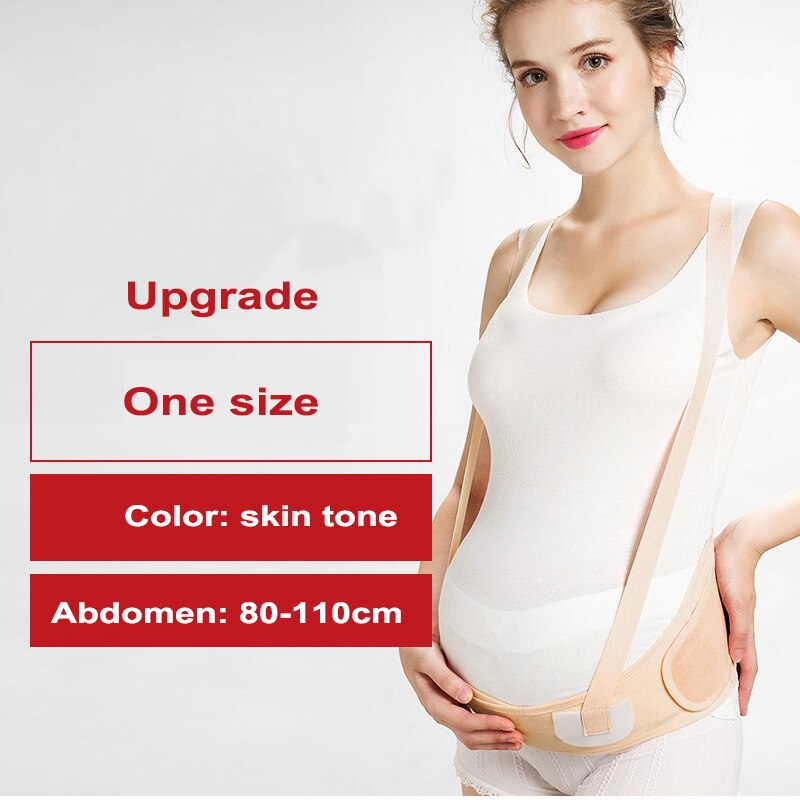 Zwangere Vrouwen Buik Ondersteuning Riem Mesh Ademend Taille Ondersteuning Kit Tweede Trimester Zwangere Vrouwen Speciale Belly Bandage: skin tone