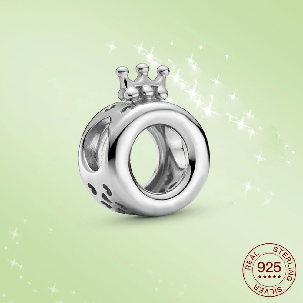 925 en argent Sterling breloque couronne coeur Bracelet femmes bijoux collier en argent Sterling pendentif: PAS190-A