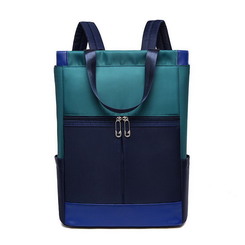 Oxford Wasserdichte Frauen Rucksack Laptop Große Kapazität Schulter Taschen Weibliche Rucksack Schulranzen Reisetasche S2403: Blau